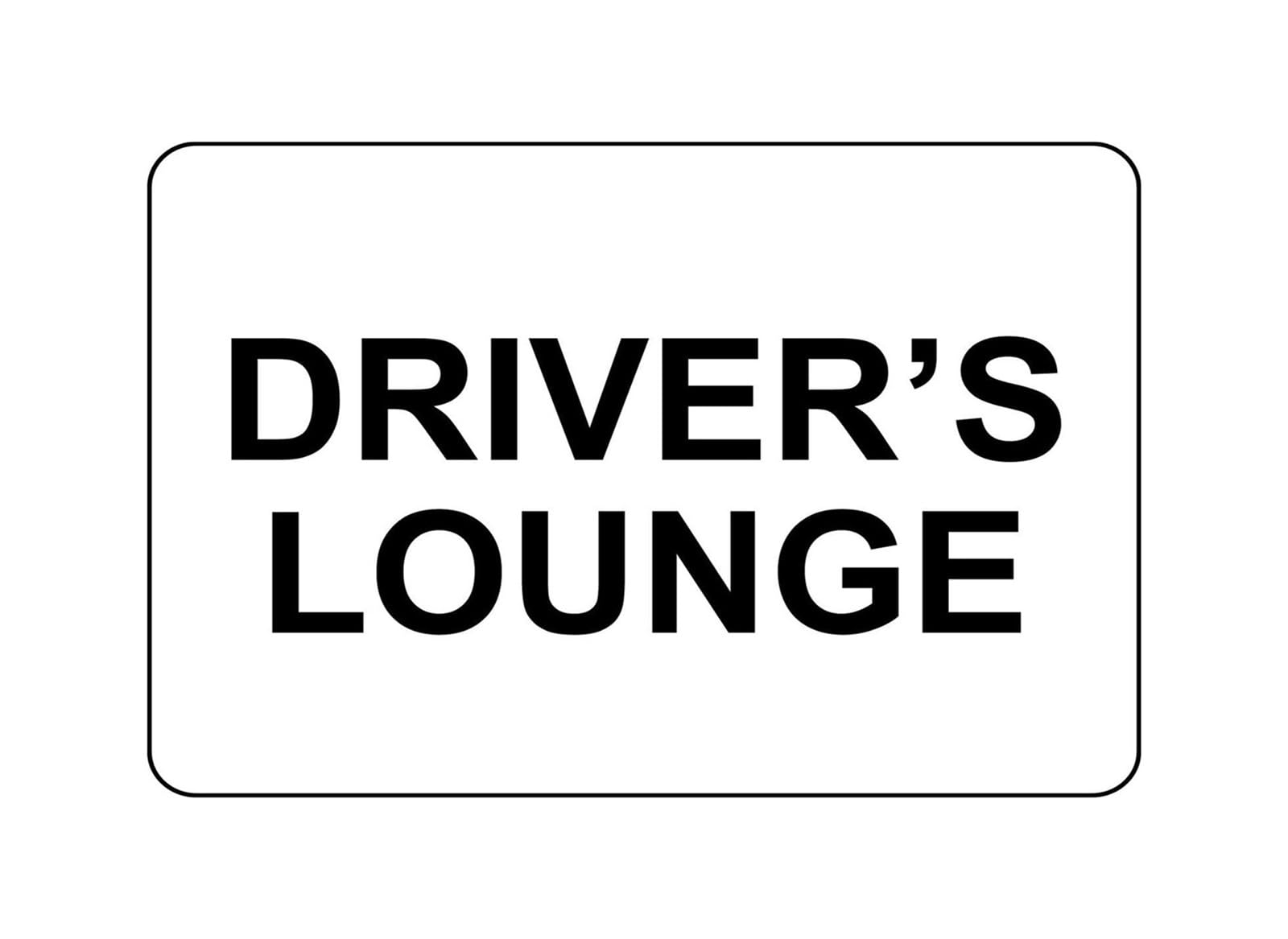 PKNVKZIDK Vintage Drivers Lounge Metal Sign Rustic Tin Wall Plaque for Transportation Office Logistics Hub Rest Area Industrial Room Identification (8 X 12 inch)