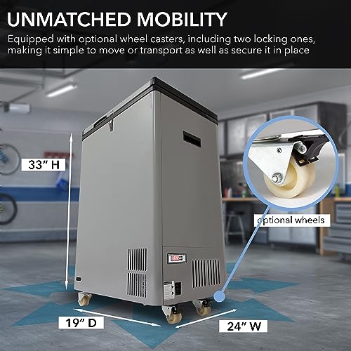 Image of Whynter 95 Qt Portable Refrigerator Freezer, Car RV Camping 12V, FM-951GW