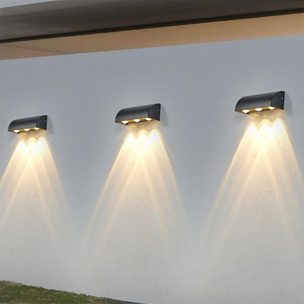 Applique Murale d'extérieur Noire à LED, Simple, Haute luminosité, intégrée, étanche IP65, en Aluminium, pour Maison, terrasse, Porche