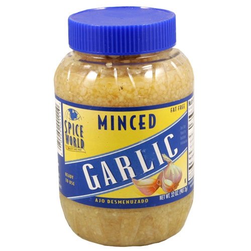 Spice Minced World Garlic 32 Oz (Pack of 4)