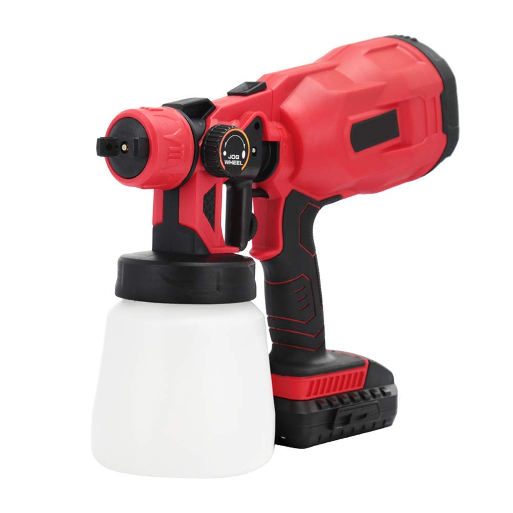 Pistola de pulverización inalámbrica de 18 V, pulverizador de Pintura eléctrico de 120 W para Pintar la Pared de Muebles de Madera del Coche