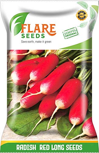 FLARE SEEDS RADISH RED LONG - 100 SEEDS PACK