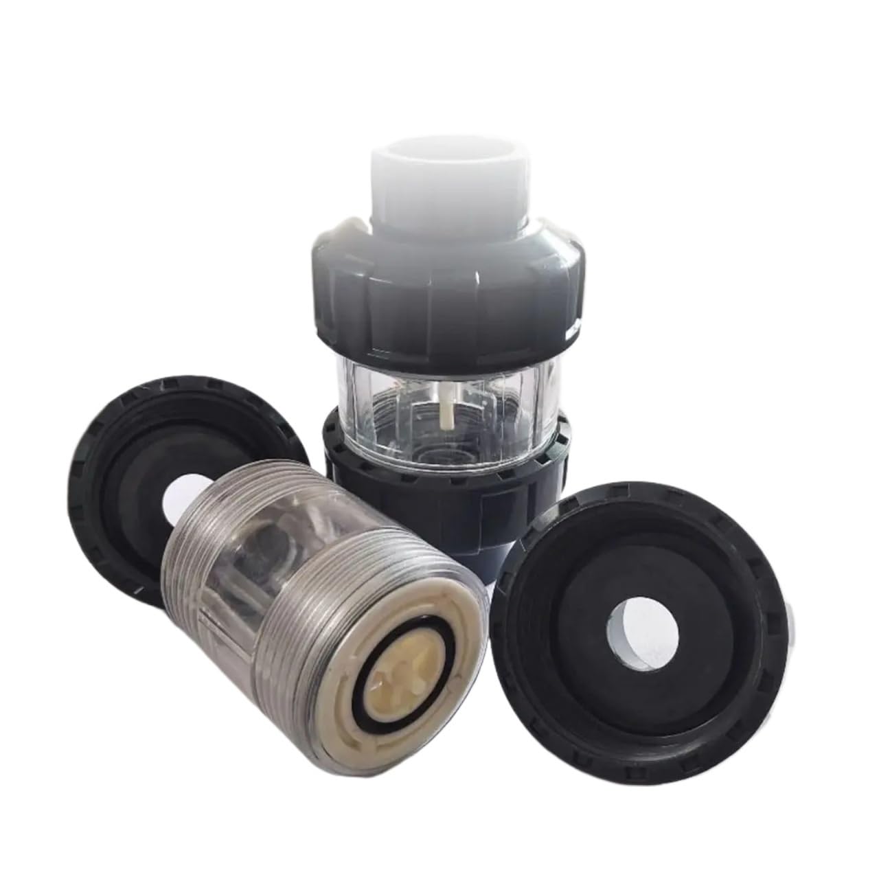 Clapet anti-retour d'aquarium UPVC Non inversé for Aquarium-double Interfaces transparentes, tailles 20/25/32mm(White,25mm)