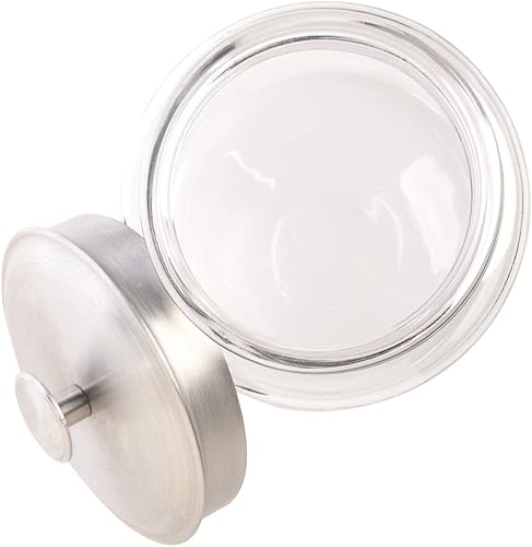 Miniatura 5 de Anchor Hocking Montana Tarros de vidrio con tapas selladas frescas, metal cepillado, 64 onzas (juego de 2)