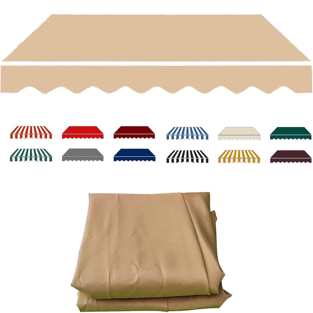 Toile d'auvent rétractable 4x2,5 m haute résistance pour une protection solaire totale