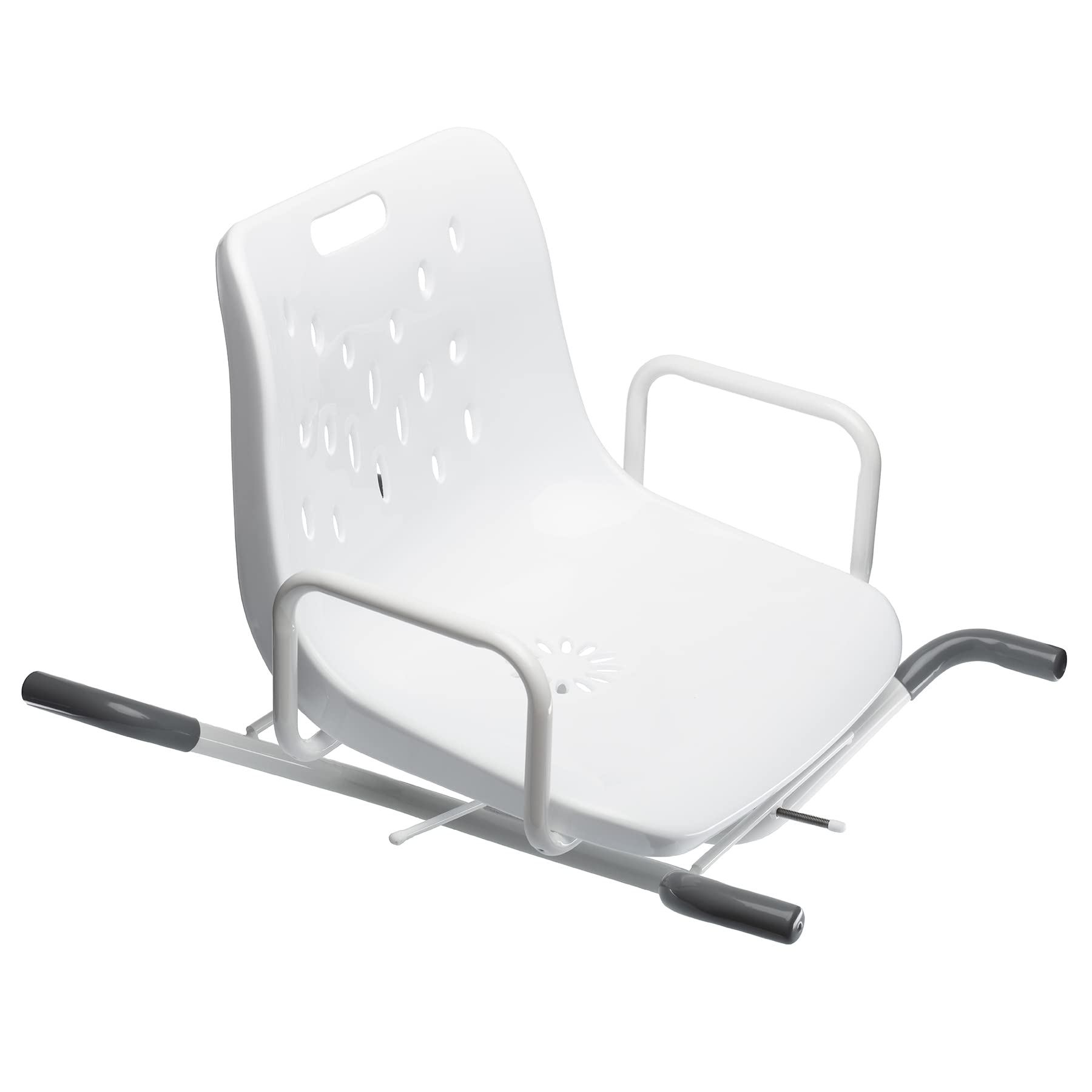 SPES - Sedile da Vasca Girevole, Seggiolino da Vasca con Schienale - Seduta Confortevole e Anatomica - Per anziani e Disabili - Bianco