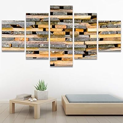 SIGNWIN 5 Panel Canvas Wall Art Modern Art...