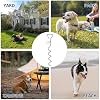 WePet Dog Tie-Out Stake, Durable Silver Spiral Anchorstake, Secure Outdoor Tethering for All Cable Leash Chain, Camping Yard, Rust-Resistant, Easy Installation, Medium, 16 Inch