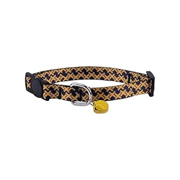 Poochles Cat Collar - Wild Cheetah Cat Collar for Kitten & Adult Cat | Adjustable Cat Collar with Bell | Soft Neck Belt for Cats