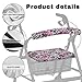 Uorisanigo Rollator Walker Accessories Seat Cover Rose Leopard Print Walker Seat Covers for Ladies Universal Rollator Walker Seat and Backrest Covers Walkers for Seniors with Seat Covers Decor