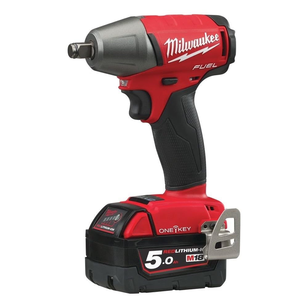 Milwaukee Red M18 Oneiwf12-502X Fuel™ One-Key™ 1/2In Fr Impact Wrench 18V 2 X 5.0Ah Li-Ion