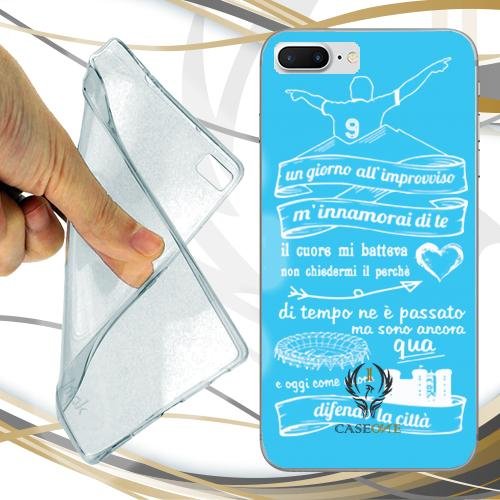 Custodia Cover Case Frase Napoli per iPhone 7 Plus...