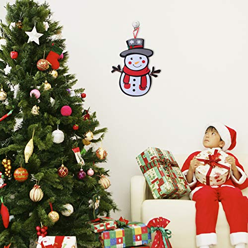 EXCEART 2 Peças de Feltro Ãrvore de Natal Diy Feltro Ãrvore Boneco de Neve Crianças Suspensão de Par
