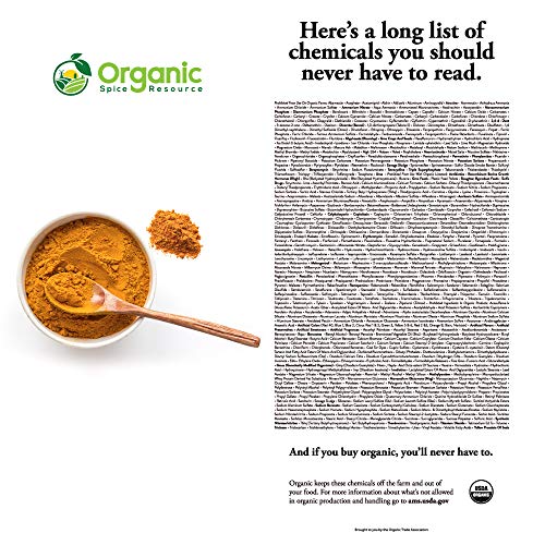 Organic Turmeric Powder w/Curcumin | 35.27 Ounce / 2.2 LBS | USDA Organics and Non-GMO | Lab Tested for Heavy Metal and Purity | 100% Raw and Natural by OSR - Image 5