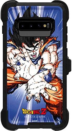Skinit Decal Skin Compatible with OtterBox Defender Galaxy S10 Plus - Officially Licensed Dragon Ball Z Dragon Ball Z Goku Blast Design