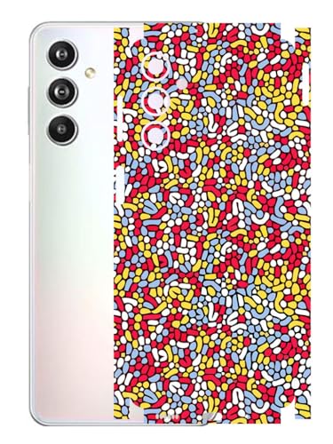 Image of AtOdds - Samsung Galaxy F54 (5G) Mobile Back Skin Sticker - Lamination - Rear Screen Guard Protector Film Wrap (Coverage - Back+Camera+Sides) (Design - Beans)