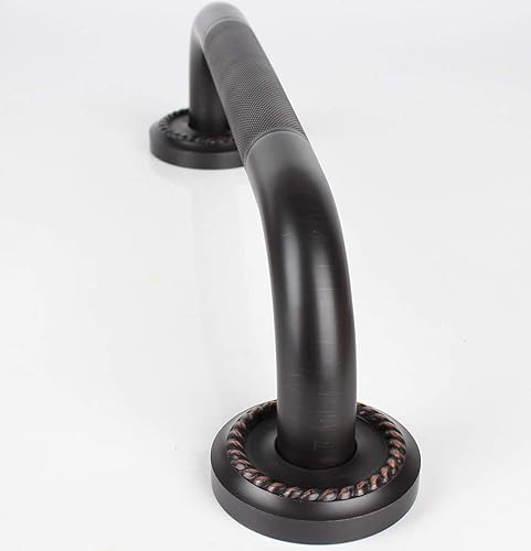 Barra de agarre de 24 pulgadas con pasamanos antideslizante, bronce aceitado, barra de seguridad para bañera de baño, ducha