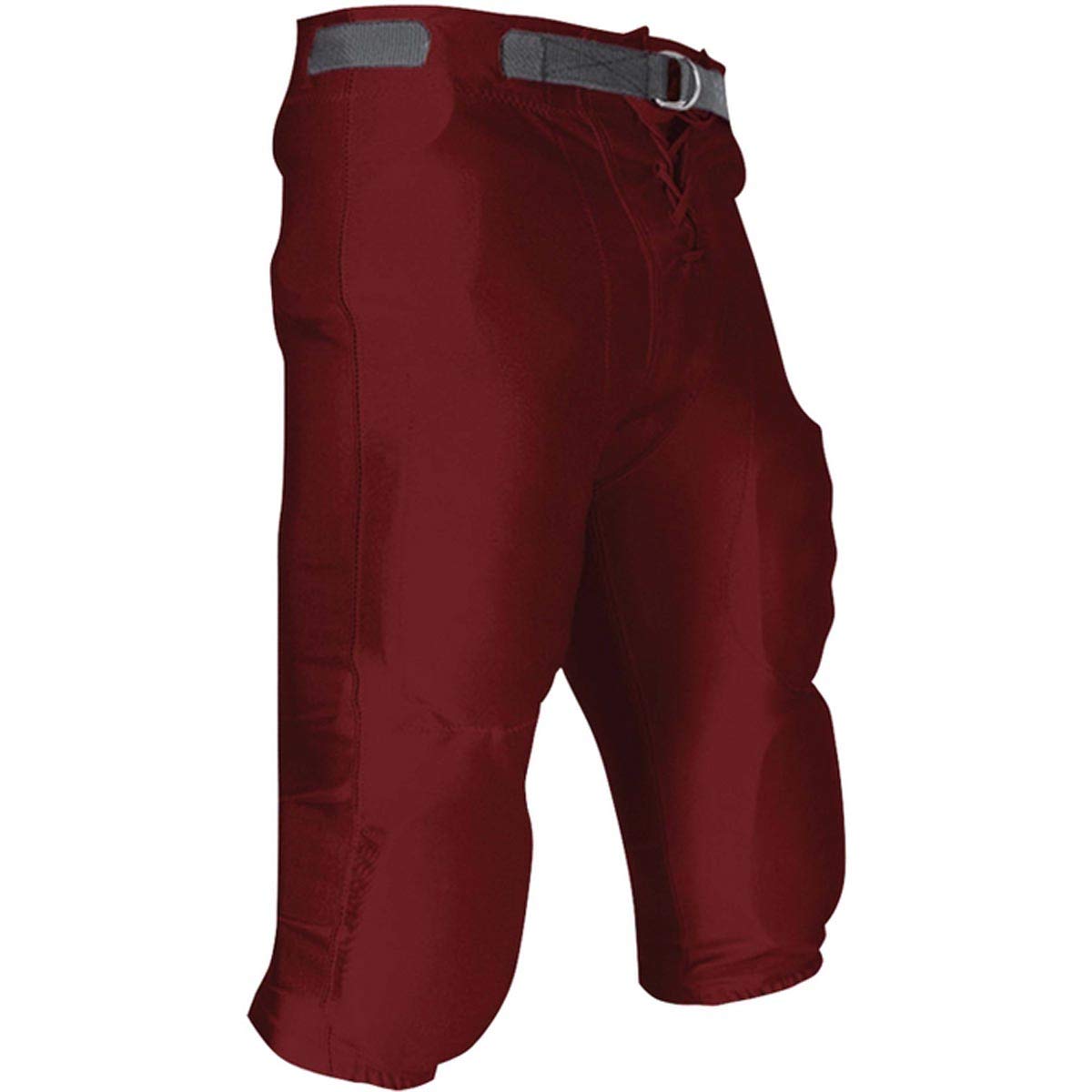 CHAMPRO Youth Slotted Dazzle Football Pant Maroon YTH 3XL