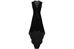 Womens Medieval Gothic Retro Velvet Renaissance Dress