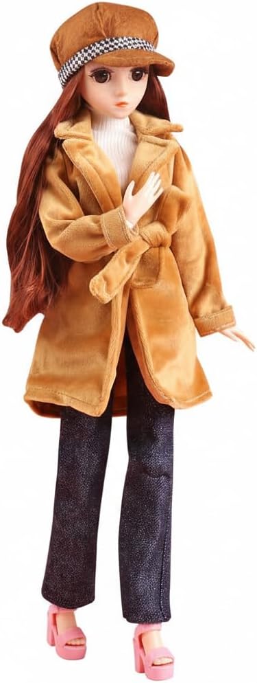 UCanaan BJD Dolls 1/4 SD Doll 18 Inch 18 Ball Jointed Doll DIY Toys with Full Set Clothes Shoes Wig Makeup, Best Gitfs for Girls Christmas Birthday