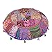 GANESHAM Heces de pie étnico hecho a mano vintage de algodón hippie decorativo estilo bohemio, bohemio, bordado a mano, diseño étnico redondo cojines para el suelo, cubierta de asiento puf otomano