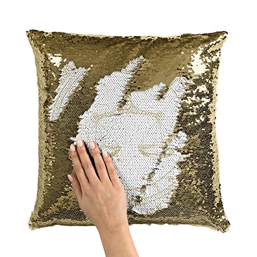 Housse sequin Balance constellation astrologie coussin tarot décoration - 3