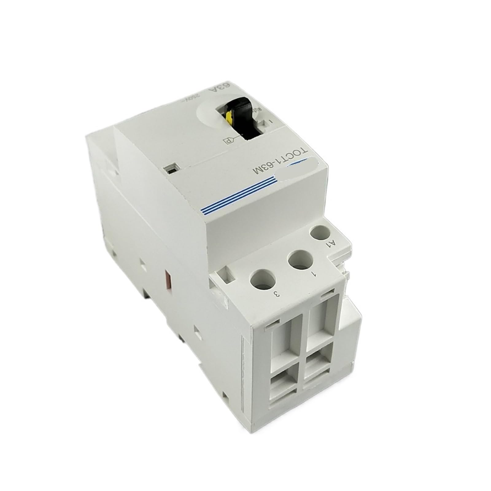 Stycznik modułowy AC do użytku domowego na szynie DIN 2P 63A 220V/230V 50/60 Hz z ręcznym przełącznikiem sterującym, 1 szt. (2NO)