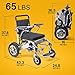 Mobility Everywhere Gray Electric Wheelchair. Powerful Electric Wheelchair for Seniors