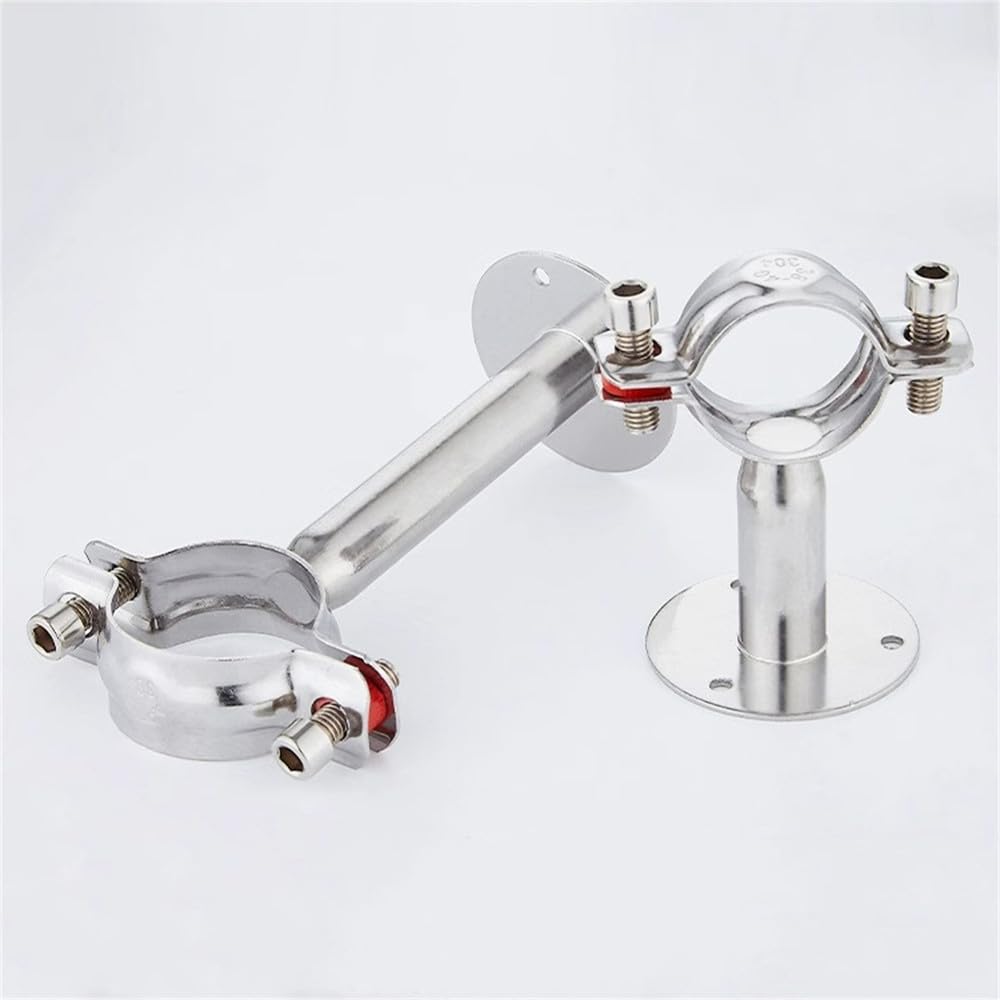 PVC-beschichtete Rohrhalterung – Edelstahlbasis für 19–219 mm Rohre (45–100 mm Höhe), CHINA, 204 mm, L100 mm