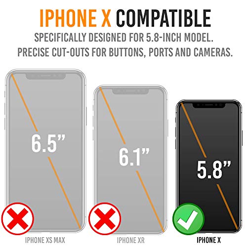 Alpatronix Iphone Xs/X Battery Case, Bxxs Slim Portable Protective Extended Charger Cover With Wireless Charging Compatible With Iphone X & Iphone Xs (5.8 Inch) - (Black) #TOP1