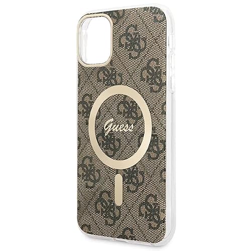 Guess Bundle Pack MagSafe 4G Ensemble coque pour iPhone 11 + chargeur MagSafe Or 3666339103385 - vue 5