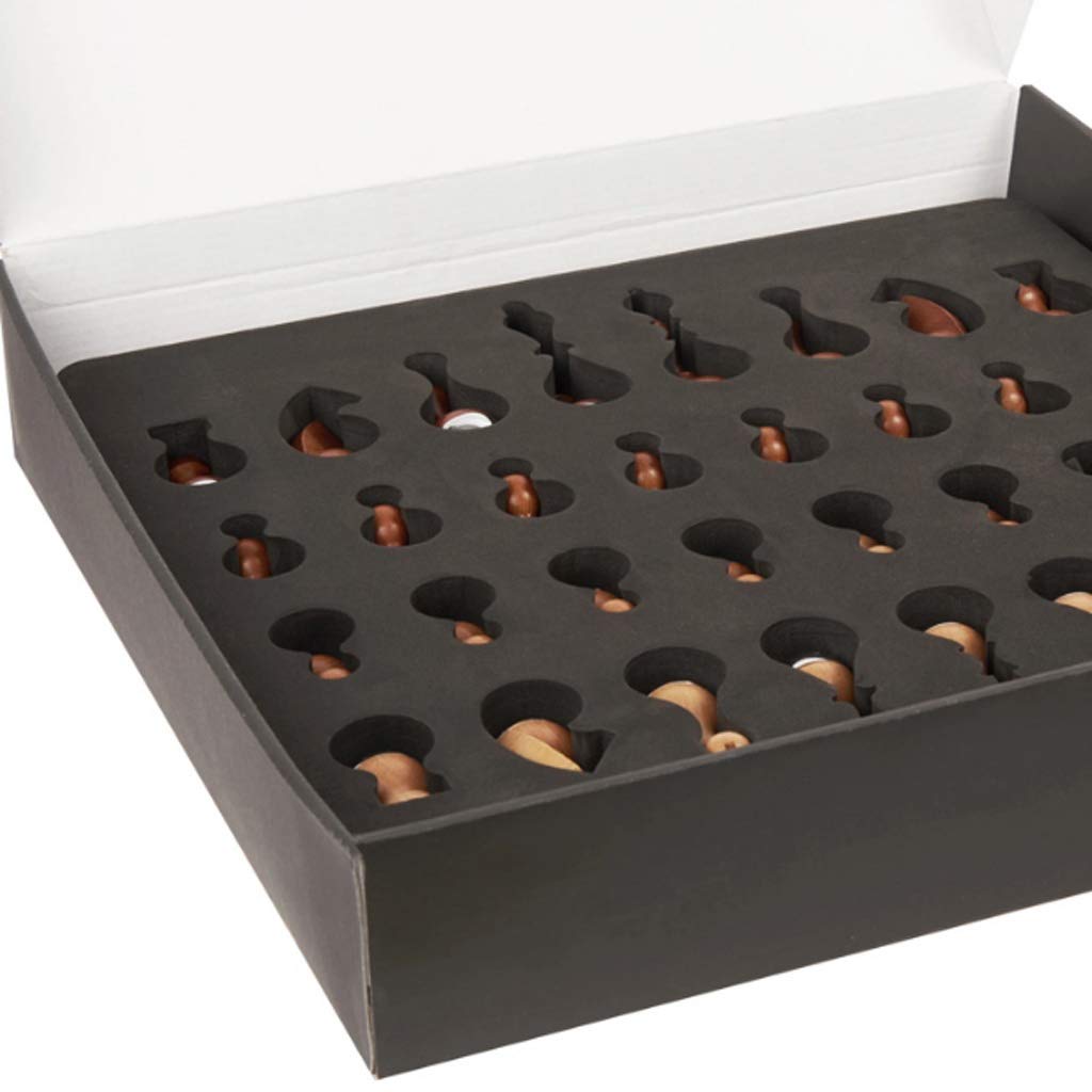 MYBA Scacchiera Scacchi Tumbler Chess, Set di Scacchi in Legno, Scacchi di Fascia Alta, Desktop Decorazione Creativa Scacchiera, Regali Festivi Adatti Natale Regalo (Color : A)