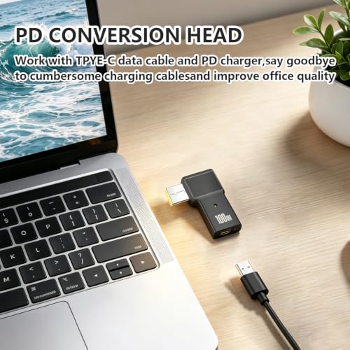 Convertidor USB C a punta delgada rectangular en aleación de aluminio 5