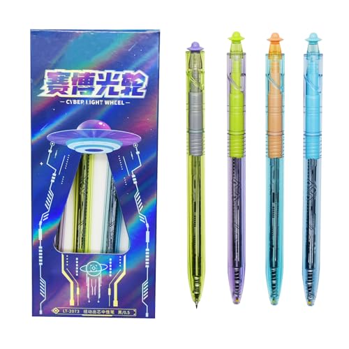 Maydahui 8 Pcs Bolígrafos Gel Negro Nave Espacial miniatura 1