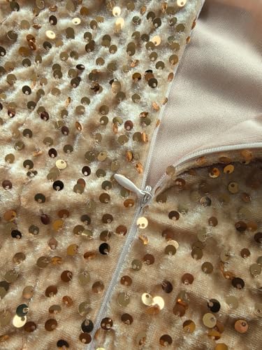 Image of Velvet Sequin Formal Evening Party Dress Sweatheart Bodycon Long Sleeve Maxi Gown