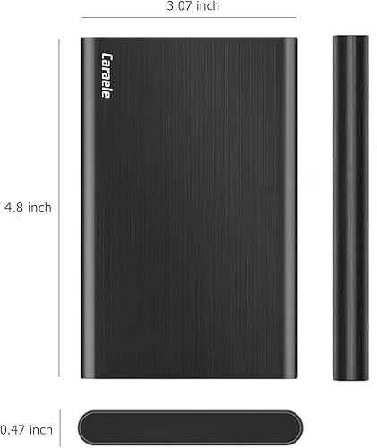 Miniatura 5 de Disco duro externo portátil ultradelgado de 1 TB USB3.0 HDD Almacenamiento compatible para PC, computadora de escritorio, laptop, MacBook,