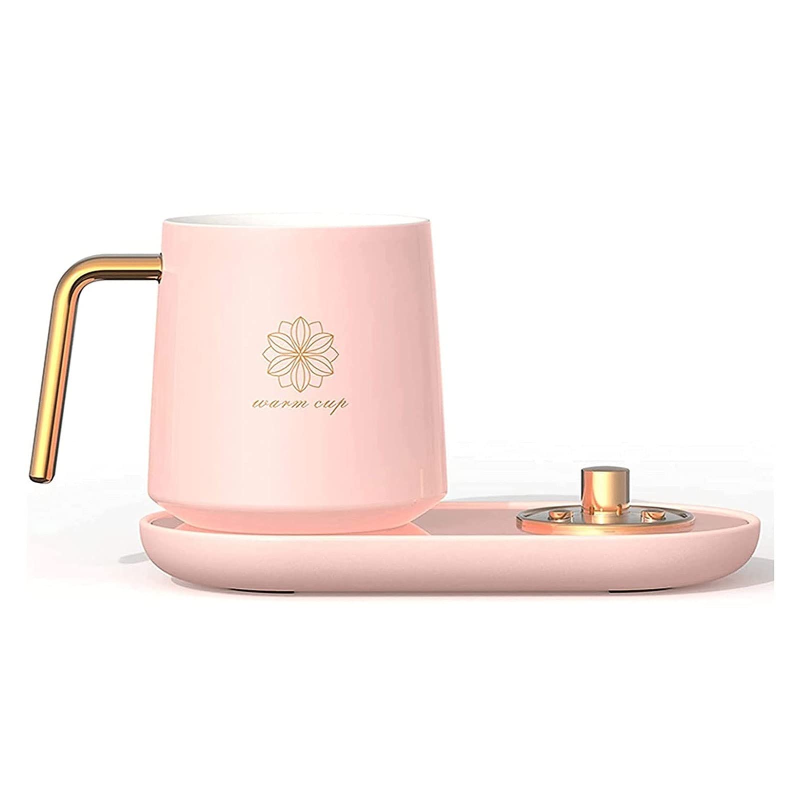 Calentador de café eléctrico, Calentadores de café Inteligentes for Escritorio de Oficina, Taza de Calentador con ajustes de Temperatura, Placa de Calentamiento más cálida, Calentador eléctrico