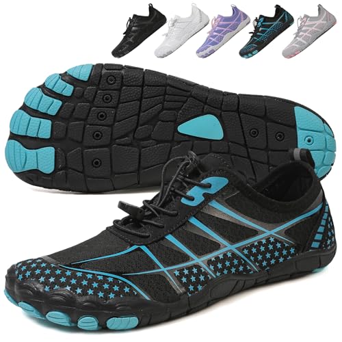 Image of Hike Barefoot Shoes Womens Men,Unisex Barefoot Water Shoes Breathable, Anti-Slip Hiking Footwear for Athletic Wide Toe Shoe Footwear for Hiking, Walking, Running, Yoga, and Water Sports