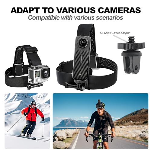 Support de chapeau Insta360 X3 fixation frontale stable - 7