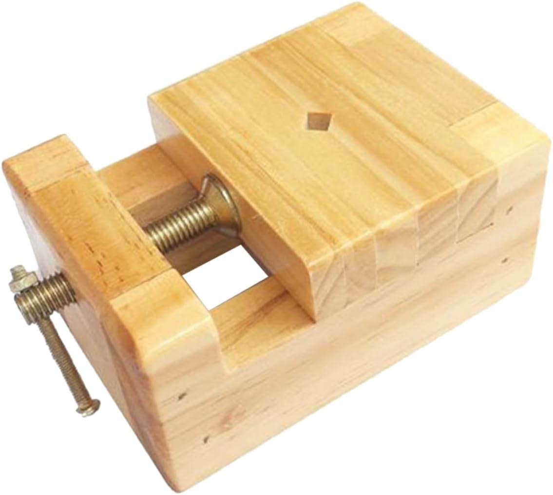 NUOBESTY Seal Carving Clamp Vise 4.72 X 2.55 X 1.77 in Wood Vise for Seal Engraving Bed Handcraft Tool for Chinese Stamp Carving Woodworking Use