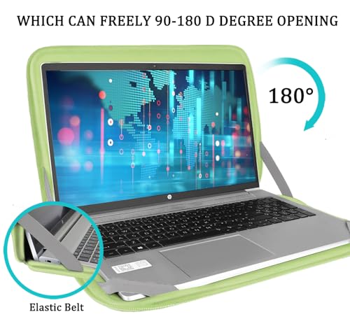 Image of Laptop Sleeve 15.6 inch, Shockproof Protective Computer Carrying Cover with Front Pocket, Briefcase Handbags Laptop Case for 15.6 inch HP, Dell, Acer, Asus, Notebook, Light Green