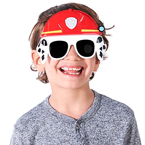 Sun-Staches Paw Patrol Child Sunglasses | Chase, Skye, Rubble, Zuma or Rocky Costume Accessory | One Size Fits Most Kids