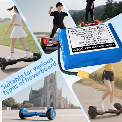 ABCTOY 25.2v Replacement Battery for General Purpose Li-ion Battery with Endurance Capacity 2.0AH, XT60 SL60 Plug Configuration 10S2P, Compatible for Most Models, Size: 3.66 * 2.75 * 2.16 inch(7S2P) - Thumbnail 3