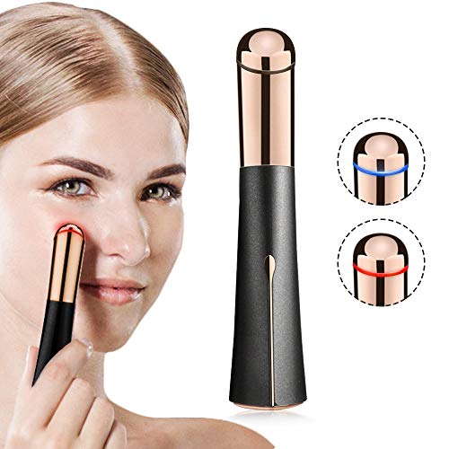 Ms.W Sonic Eye Massager, removedor de círculos oscuros, rodillo de estiramiento de la piel galvánico antienvejecimiento, varilla antiarrugas de 45 Anti ± 5 ? calentada por vibración de alta frecuencia