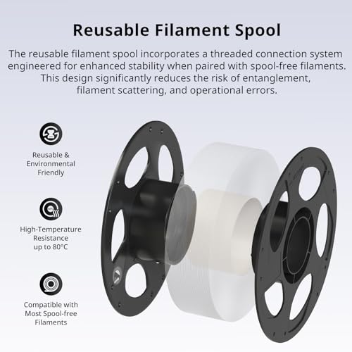 Image of ANYCUBIC PLA Plus (PLA+), 3D Printer Filament 1.75mm Bundle, High Toughness, Dimensional Accuracy + /- 0.02mm, Print with Most FDM 3D Printers, 1KG Reusable Spool, 2kg, Texture Grey + White