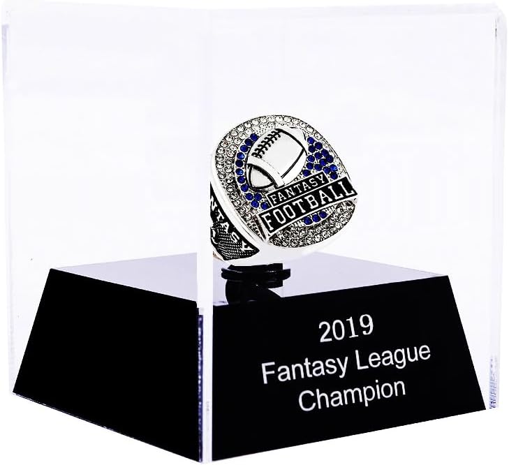 2019 Fantasy Football Ring | Heavy FFL Championship Ring | Silver Plated Award MVP Trophy For Fantasy Football League Winner…