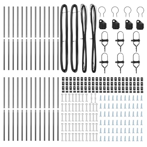 vidaXL Piquets de clôture 26 pcs Ø32 mm 150 cm Acier galvanisé - vue 4