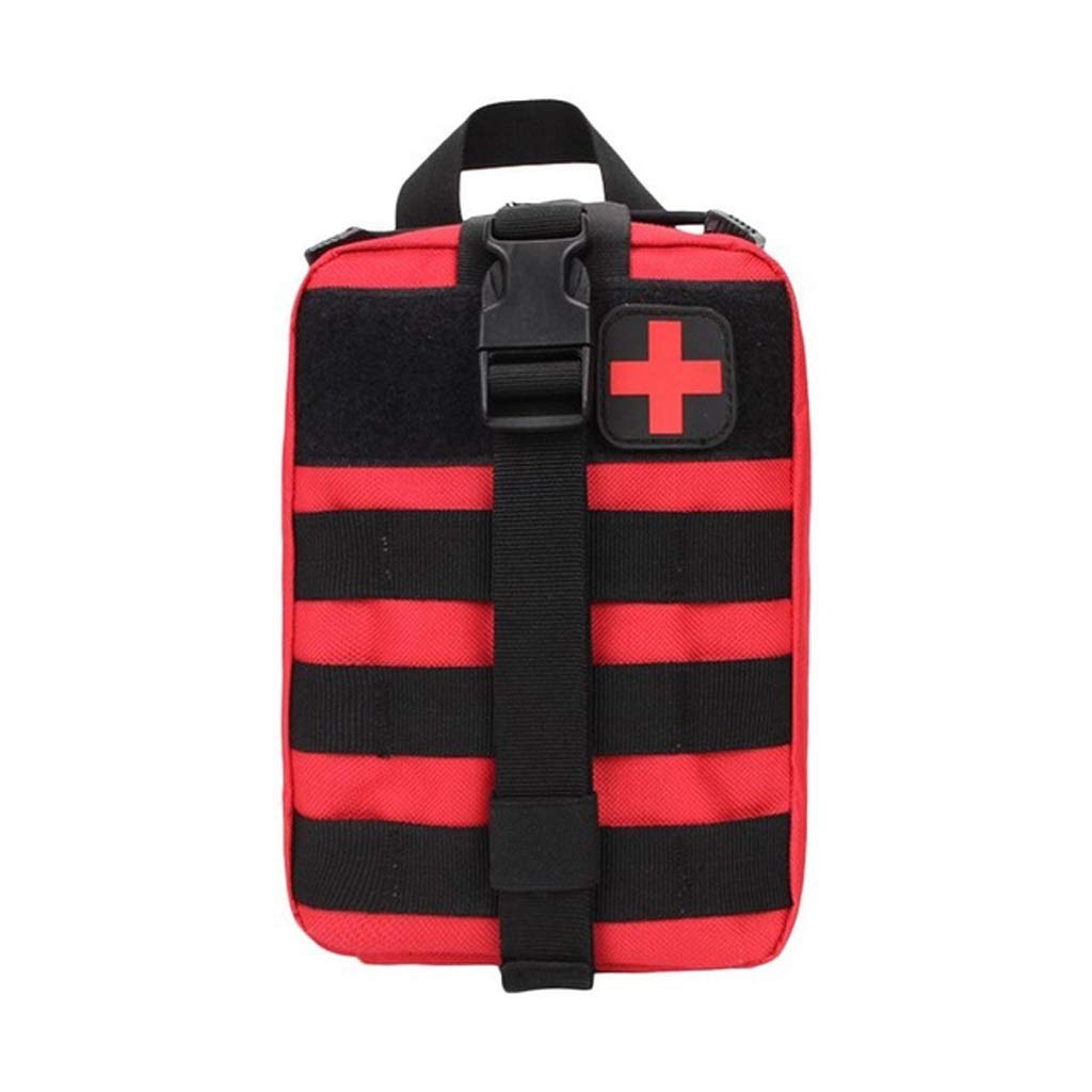 Kit di primo soccorso da viaggio per esterni impermeabile in tessuto Oxford marsupio da campeggio, borsa da arrampicata nera custodia di emergenza (colore: D), colore: D (colore: B)
