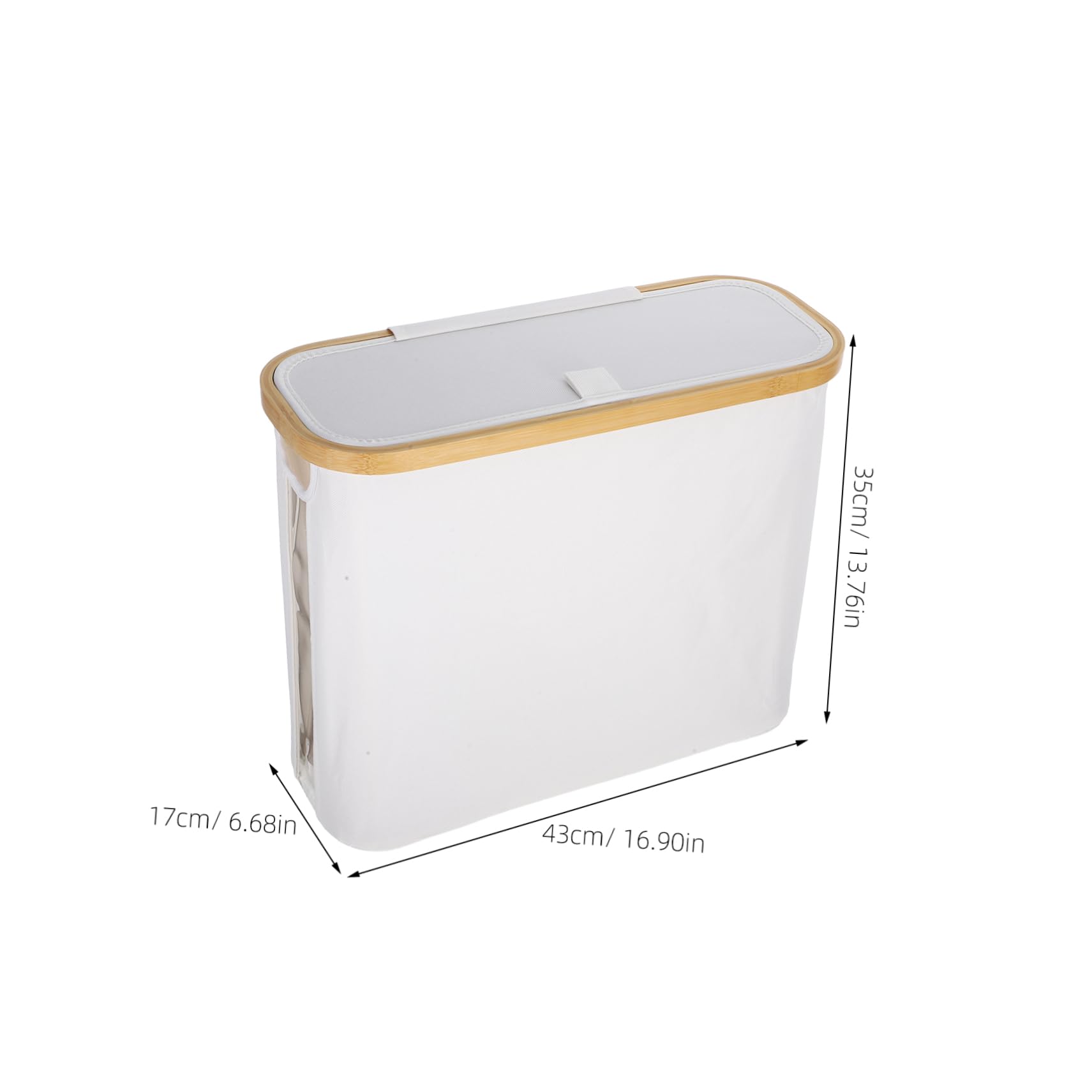 Cabilock Toilet Paper Storage Basket Lid Foldable Tissue Organizer for Bathroom Kitchen Living Room and Bedroom Modern Design Sturdy