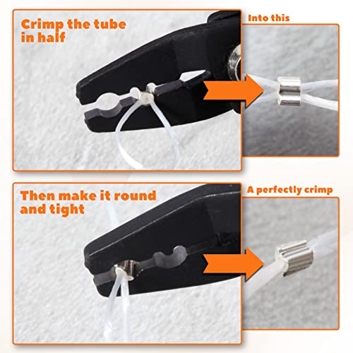 LEONTOOL Mini Bead Crimping Pliers 5 Inches Bead Crimper Tools 2 Notches for Jewelry Making Jewelry Crimping Tool Bead Crimping Tool for 2mm & 3mm Beads and Micro Tubes Wire Craft DIY Projects - Image 4